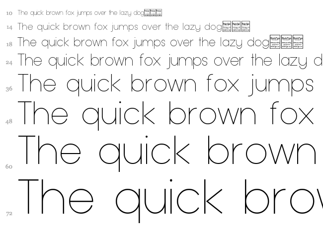 Typo Grotesk font waterfall